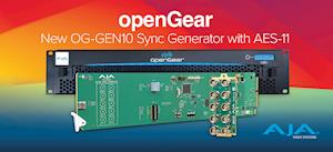 AJA Launches openGear OG-GEN10 HD/SD Sync Generator