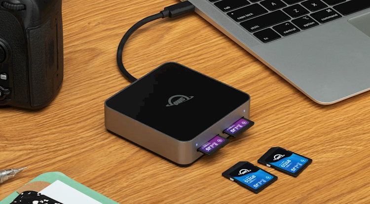 OWC Atlas Card Reader Dual SD SDXC UHS-II USB-C - Daylight