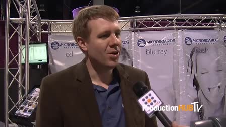 2011 NAB SHOW Microboards interview with Aaron Pratt