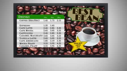 Digital Menu Board Concept