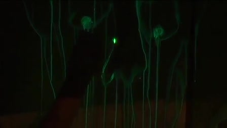 Art Institute All Night Study Glow Stick Painting