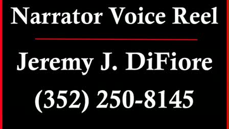 Jeremy J. DiFiore Narrator Reel