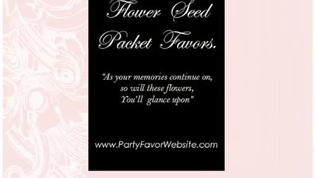 Party Favor Website -Custom Seed Favors and Invitations