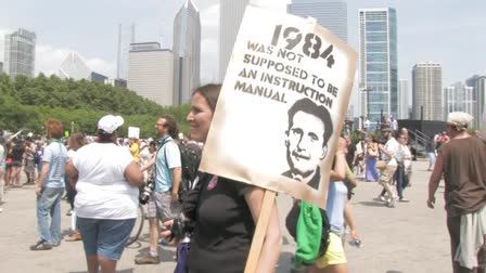 NATO Protest Rally in Chicago's Grant Park, 5/20/2012