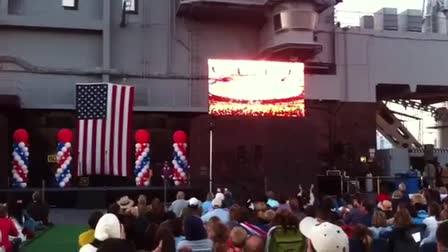 LED Video Wall Screen Rental San Diego on USS Midway