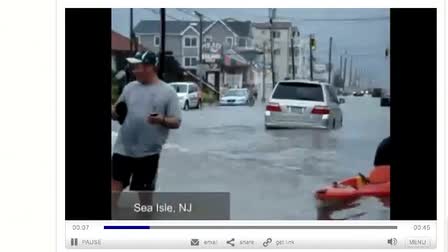 Live Footage of the Flooding in Sea Isle City, NJ, August 11, 2012
