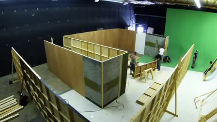 The Building of Decon Set at Glix Studios