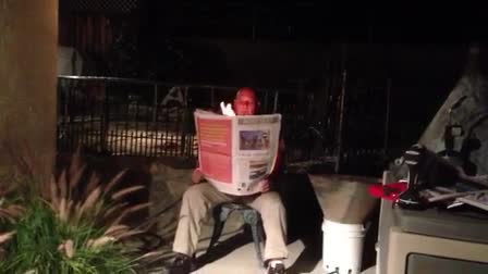 Newspaper on Fire