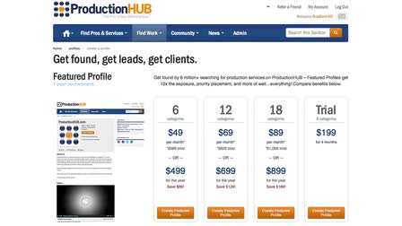 How to Use ProductionHUB to Find Work and Gain Clients