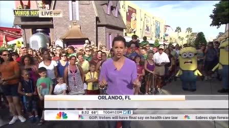 Despicable Me Grand Opening at Universal Studios Resort Orlando on Today Show