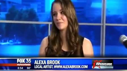 Alexa Brook singing live on FOX Orlando