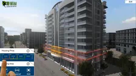 Architectural Virtual Reality experience for touch screen, VR Glasses & google cardboard