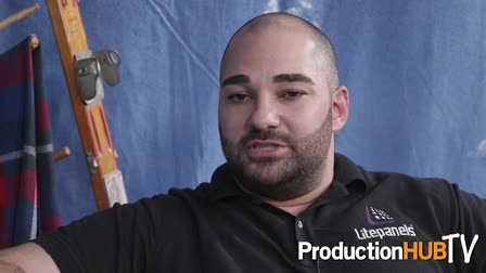 Litepanels's Alan Ipakchian at the 2015 Band Pro Open House