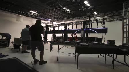 Video Wall Panel Display Setup in Time Lapse