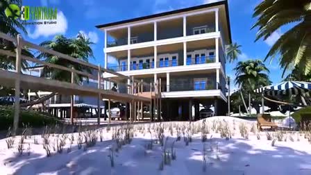 3D Virtual Tour for Beach House Exterior Interior Architectural Visualization | Walkthrough Animation