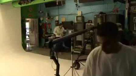 A typical shoot at Videolink Studio 4