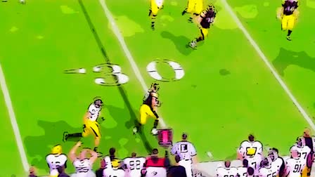 Iowa Hawkeyes Rotoscope Effect