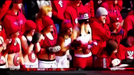 Iowa - Wisconsin football w/ rotoscope effect